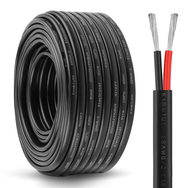 16 Gauge Wire 20 Gauge Electrical Wire 2 Conductor, 65.6ft Insulated Stranded Low Voltage LED 4 Gauge Wire