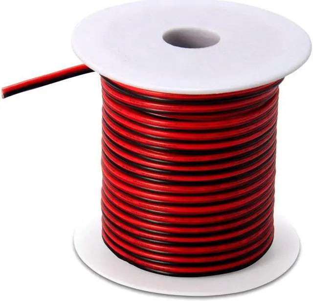 Alt view image 7 of 7 - 40ft 18 AWG Gauge Electrical Wire, Premium DC 12V Hookup Red Black Copper Stranded Auto 2 Cord, Flexible Extension Cable with Spool for LED Ribbon Lamp Light or Low Voltage Products by MILAPEAK