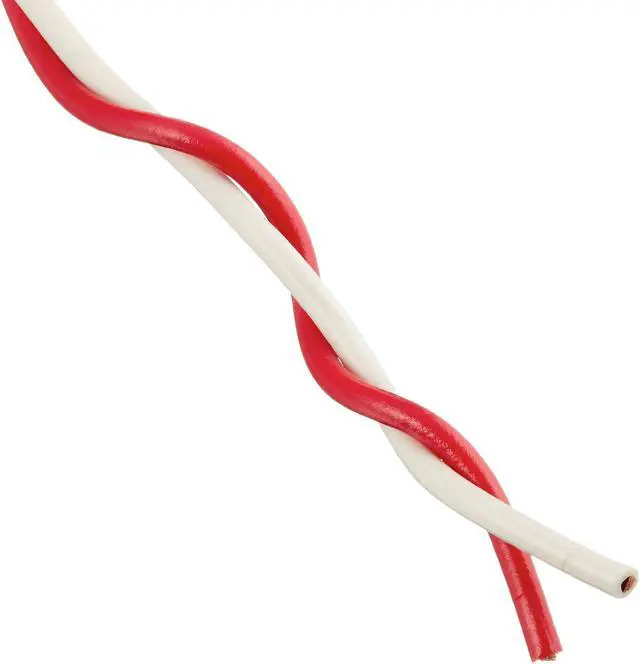 Main image of Woods Southwire 56750023 100' 20/2 Twisted Bell Residential Indoor Electrical Wire; Red and White