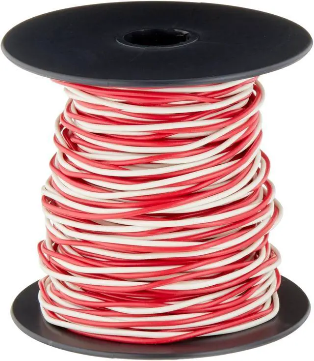 Alt view image 2 of 2 - Woods Southwire 56750023 100' 20/2 Twisted Bell Residential Indoor Electrical Wire; Red and White
