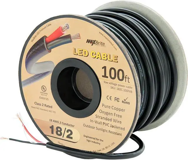 [AWG18]SSD240GBx2 18 AWG 2 Conductor (UL) Certified 100% Copper Type CMP