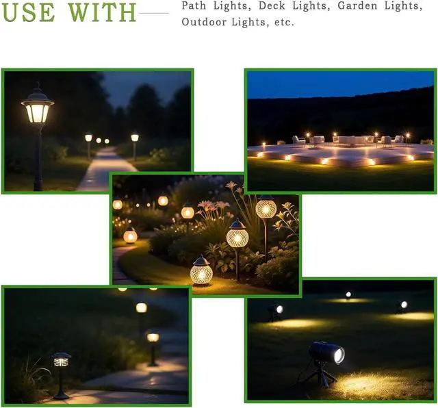 Alt view image 5 of 6 - 14/2 Low Voltage Landscape Lighting Wire 100ft 14AWG*2C Waterproof Conductor Outdoor Direct Burial 100 feet Black