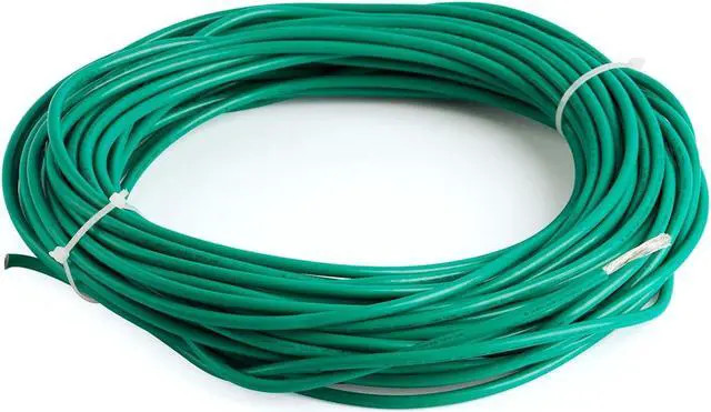 Main image of GOUNENGNAIL-Stranded Tinned Copper Grounding Wire 10 AWG,UL Listed, Flexible Electrical Cable, Appliance Ground Protection from Electrical Surge (Green, 25ft(7.5 Meter))