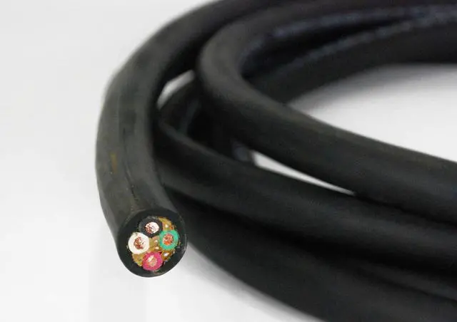 Alt view image 2 of 4 - 50' 12/4 SOOW SO Electric Wire Cord  Heavy Duty Portable Power Cable for Indoor, Outdoor, Industrial  12 Gauge 4 Conductor Copper Wire  Black