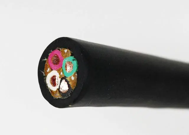 Alt view image 3 of 4 - 50' 12/4 SOOW SO Electric Wire Cord  Heavy Duty Portable Power Cable for Indoor, Outdoor, Industrial  12 Gauge 4 Conductor Copper Wire  Black