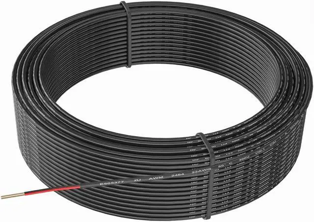 Alt view image 3 of 6 - 22 AWG 2 Conductor Electrical Wire - 66ft Stranded PVC Cord Oxygen-Free Copper Cable for Low Voltage LED Strips, Lamps, Lighting & Automotive - TUOFENG