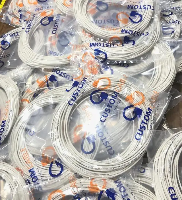 Main image of 22 AWG 4 Conductor Stranded Shielded Plenum Cable White CL3P Jacket for Security/Alarm/Access Control/Sound - 100 Foot Roll in a bag