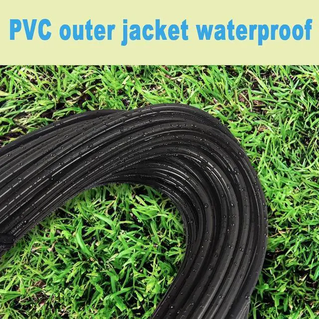 Alt view image 3 of 7 - 16/2 Low Voltage Landscape Lighting Wire, Outdoor Direct Burial Cable, 16 Gauge 2 Conductor, 100 Feet