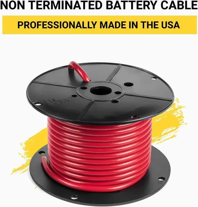 Alt view image 2 of 7 - Spartan Power Battery Cable, 100% Pure Copper Wire, Automotive, Inverter, MPPT, Car Audio Speaker Amp Stereo, RV Trailer, Made in USA