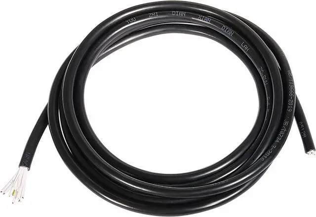Main image of uxcell RVV Wire Cable Extension Cord Stranded PVC Cord Copper Wire Electric Conductor 8 Core 20 AWG 3Meter/9.8ft Length