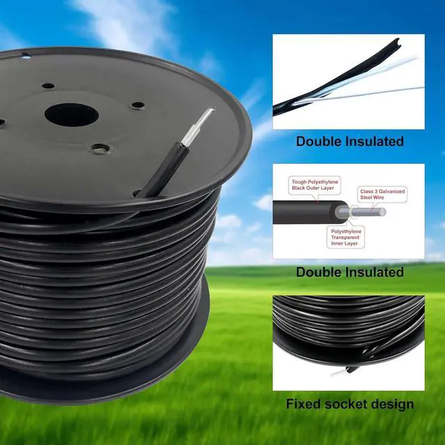 Alt view image 3 of 7 - Electric Fence Double Insulated Underground Hard Cable (82Ft, 16 Gauge)