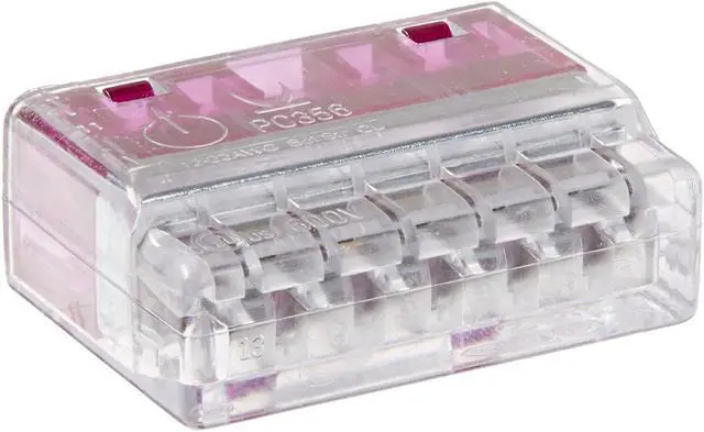 Alt view image 2 of 2 - NSI PIWC-6-C Easy-Twist Push-in Wire Connector, 6 Wires, Purple (Box of 50)