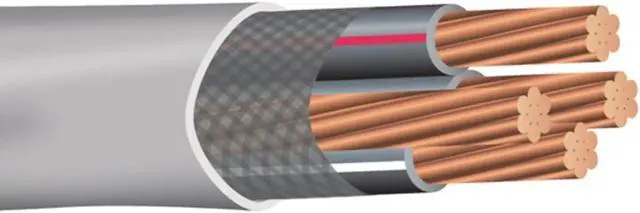 Main image of Nassau Electrical Supply 20' 2-2-2-4 SER Copper Service Entrance Wire Cable