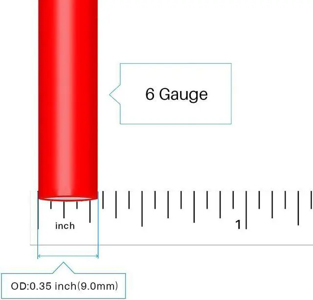 Alt view image 2 of 7 - BNTECHGO 6 Gauge Silicone Wire 10 ft Red and 10 ft Black Flexible 6 AWG 3200 Strands of 0.08mm Tinned Copper Wire