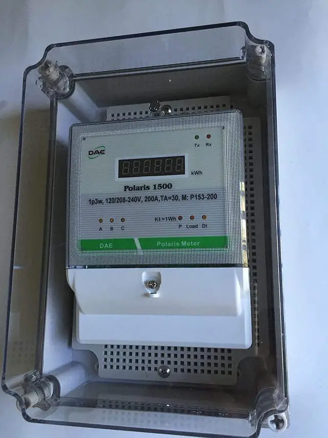 Alt view image 4 of 7 - DAE P153-400-S KIT, UL CTEP kWh Smart Submeter 1P3W(2 hot wire 1 neutral) 400A 120/240V 2 CTs RS485