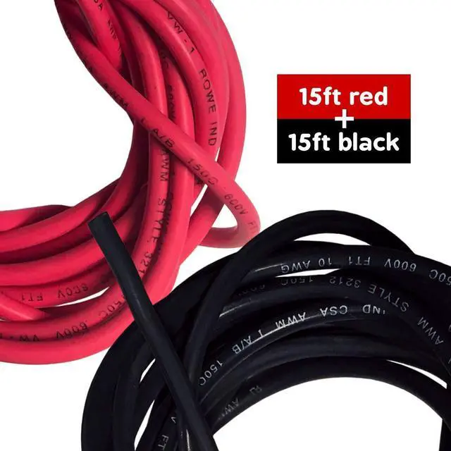Alt view image 5 of 7 - 30 ft 10 Gauge High Temperature Wire 150 Degrees C Rated. UL and CSA Rated Silicone Rubber Insulated Cable Black and Red 15 ft of Each Color, Made in USA (30FT 10g Silicone Wire)