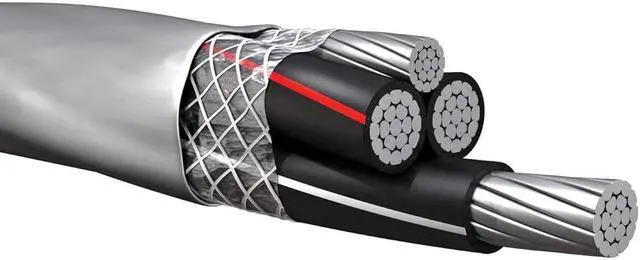 Main image of NASSAU ELECTRICAL SUPPLY 2-2-2-4 SER Aluminum Service Entrance Cable Wire (100FT)