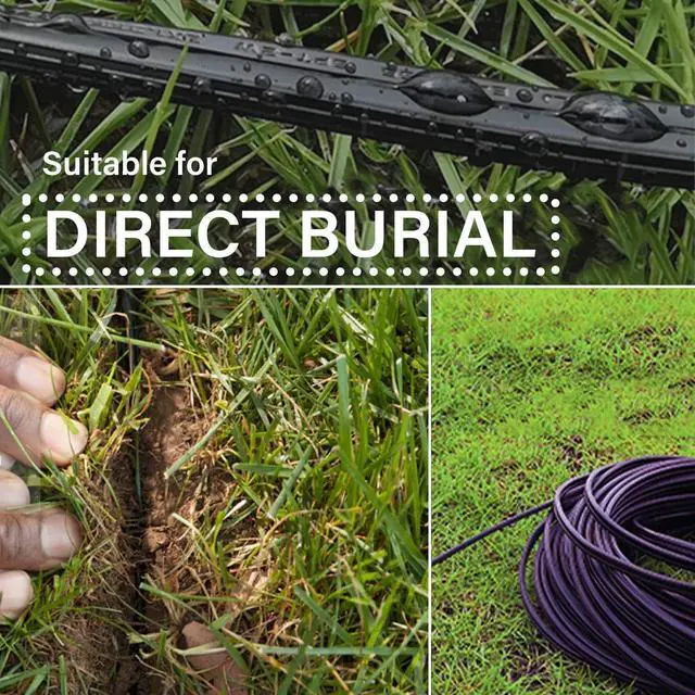 Alt view image 6 of 7 - Malibu 16/2 Low Voltage Landscape Lighting Wire 2 Pack 50 feet 16 AWG Outdoor Electrical Cable for Garden Lights 9920-0050-162
