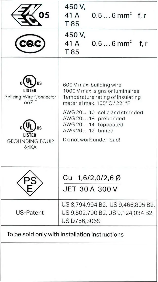 Alt view image 5 of 5 - WAGO 221-61x LEVER-NUTS 10AWG 95pc Compact Wire Connector Assortment