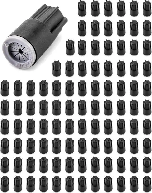 Main image of QWORK Waterproof PVC Connectors, 100 Pcs Wire Connector Electrical Nuts Caps for Low Voltage Landscape and Outdoor Wires - Compatible with Multiple Wire Gauges