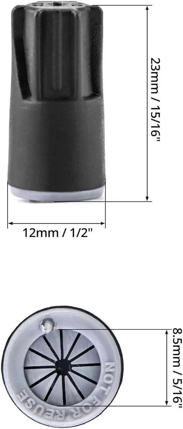Alt view image 5 of 7 - QWORK Waterproof PVC Connectors, 100 Pcs Wire Connector Electrical Nuts Caps for Low Voltage Landscape and Outdoor Wires - Compatible with Multiple Wire Gauges