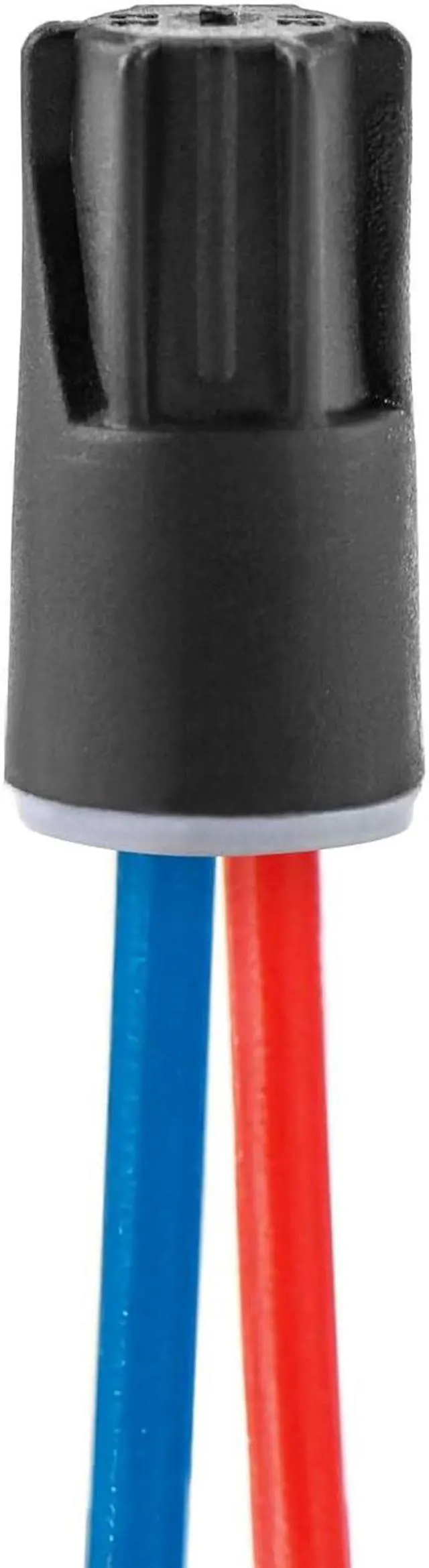 Alt view image 4 of 7 - QWORK Waterproof PVC Connectors, 100 Pcs Wire Connector Electrical Nuts Caps for Low Voltage Landscape and Outdoor Wires - Compatible with Multiple Wire Gauges