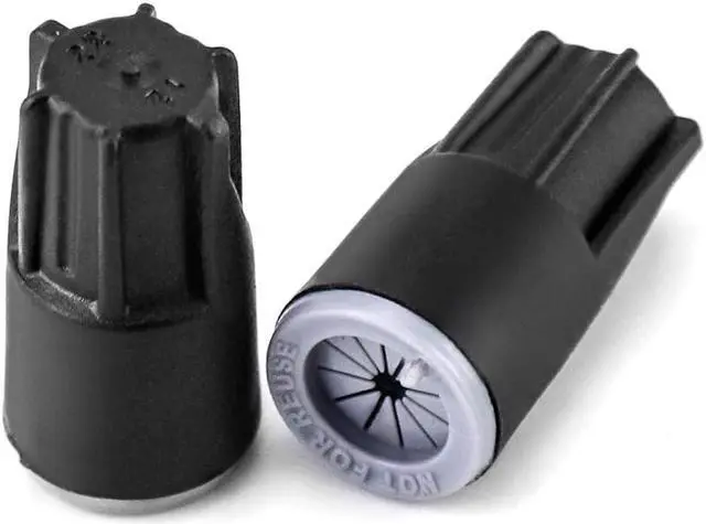 Alt view image 6 of 7 - QWORK Waterproof PVC Connectors, 100 Pcs Wire Connector Electrical Nuts Caps for Low Voltage Landscape and Outdoor Wires - Compatible with Multiple Wire Gauges