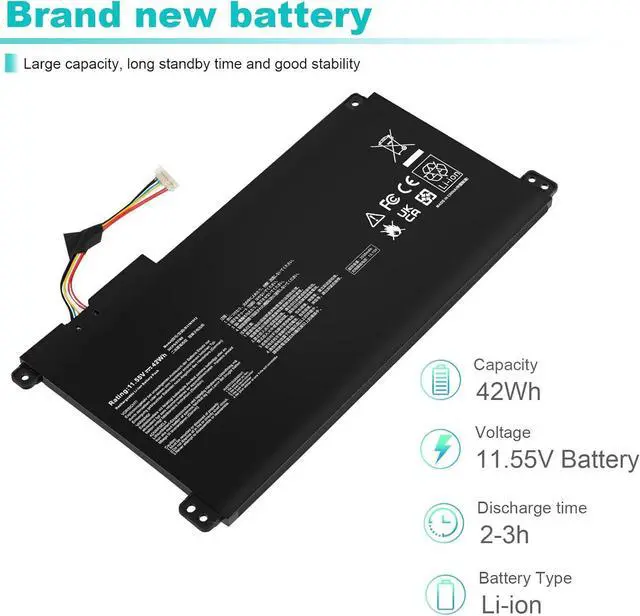 Alt view image 5 of 7 - TREE.NB B31N1912 Laptop Battery Compatible with ASUS VivoBook 14 E410MA L410MA E410KA E510MA E510KA F414MA L510MA R522MA E410MA-EK026TS EK018TS L410MA-BV058TS E510KA-EJ033TS E510KA-EJ033TS C31N1912