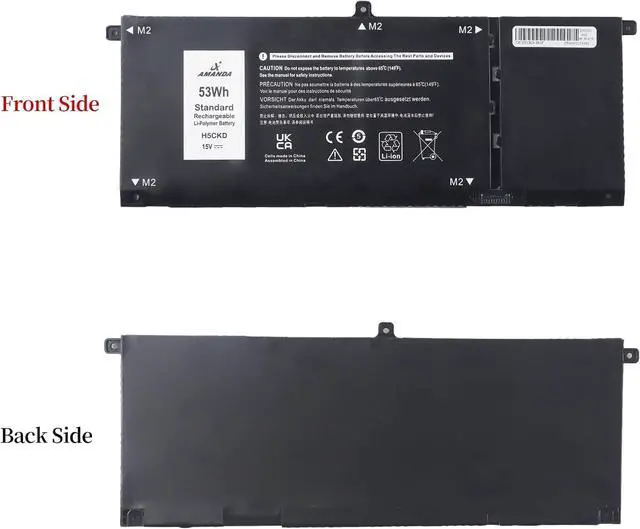 Alt view image 6 of 6 - H5CKD Laptop Battery Compatible with Dell Latitude 3410 3510 Vostro 5300 5401 5501 Inspiron 5300 5401 5408 5501 5508 5400 7405 7300 7500 2-in-1 Series 07T8CD 0TXD03 09077G JK6Y6 [15V/53Wh]