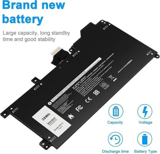 Alt view image 5 of 7 - Futurebatt 1FKCC Laptop Battery Compatible with Dell Latitude 7200 7210 2-in-1 Series T04J T04J001 T04J002 T5H6P 09NTKM 9NTKM 0D9J00 D9J00 0KWWW4 KWWW4