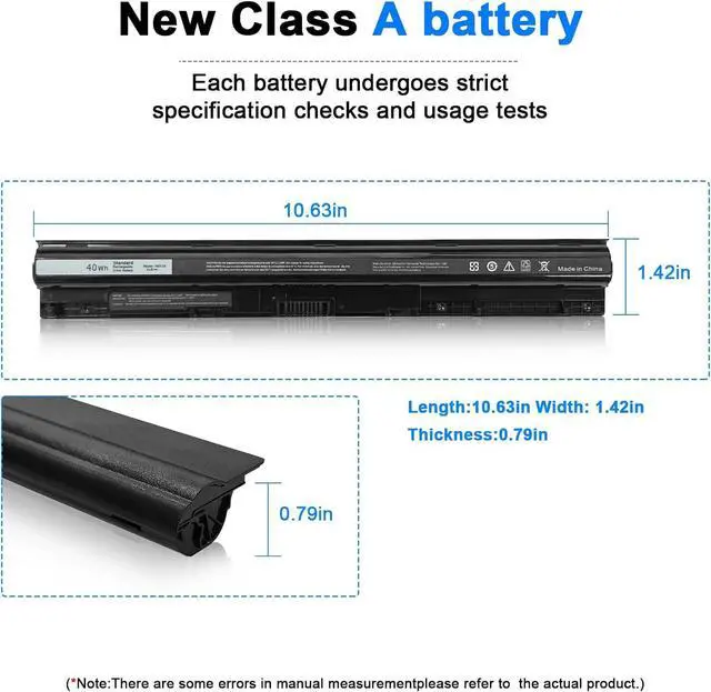 Alt view image 5 of 7 - M5Y1K 14.8V 40WH Laptop Battery for Dell Inspiron 15 5000 3000 Series 5559 5558 5555 5566 5755 5759 i5759 5758 3451 3551 3567 i3567 3458 3552 GXVJ3 P51F P51F004 P47F P63F P60G P64G P28E