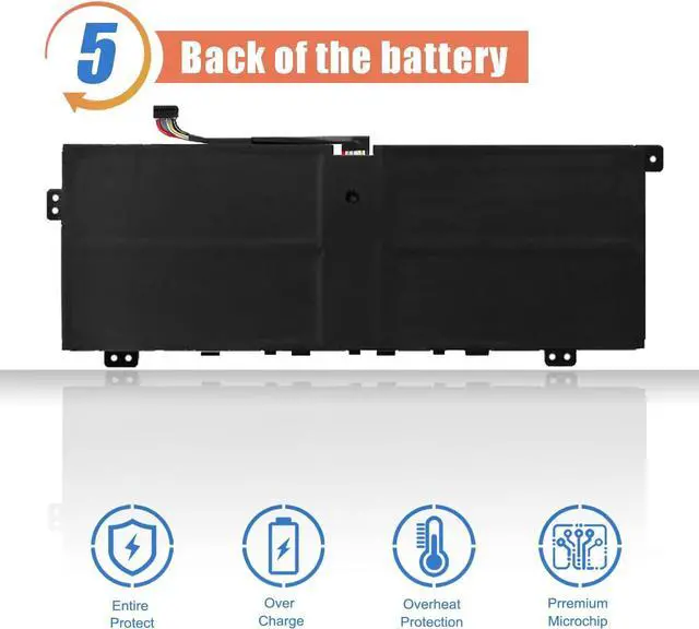 Alt view image 6 of 6 - ASODI L18M4PE0 L18L4PE0 Laptop Battery Compatible with Lenovo Yoga C740-14IML Series 5B10W67296 5B10U40209 5B10U40210 5B10W67185 7.72V 51Wh 6610mAh