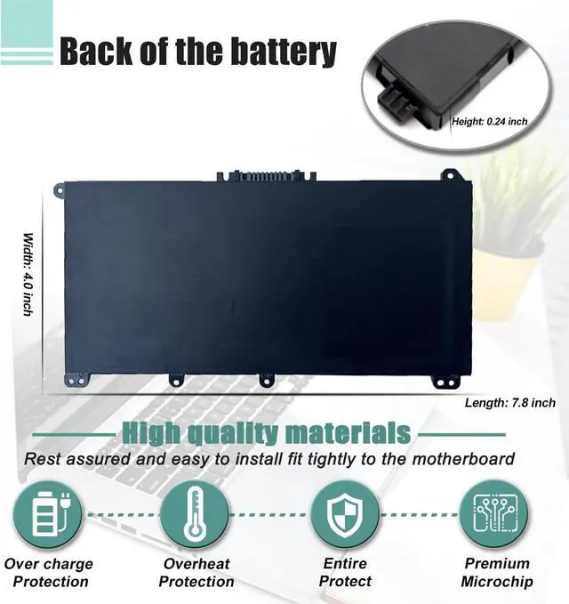 Alt view image 4 of 7 - HW03XL L97300-005 Battery for HP Pavilion 15-eg0070wm 15-eh0050wm 15-eh0xxx 15-eg0xxx 17-cn0xxx Pavilion 15-EG 15-EH 15T-EG 15Z-EH 17-CN 17-CP Series for L97300-005 hp Battery