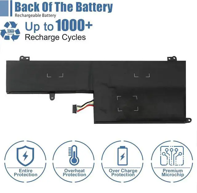 Alt view image 5 of 7 - L16L6PC1 Laptop Battery, 11.58V 72Wh 6217mAh Compatible with Lenovo Yoga 720-15IKB Series Notebook L16M6PC1 L16C6PC1 5B10M53745 5B10M53743 5B10M53744