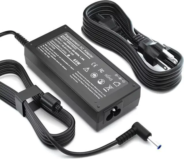 Main image of 65W Laptop Charger for HP Pavilion x360 14 15 15.6 17, Envy x360 13 15 15.6 17, Elitebook 840 G5, 15-f111dx 15-f211wm 15-f233wm 15-f278nr 15-r052nr 15-r132wm Power Cord 19.5V 3.33A Charging Cord