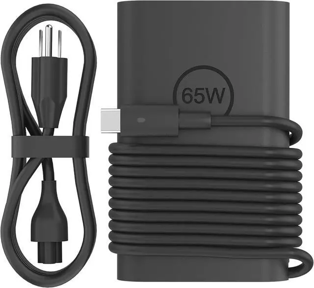 Main image of New Slim 65W 60W 45W USB C Laptop Charger Fit for Dell Latitude 7350 5420 5520 5530 5540 7420 5430 5440 5290 7440 7400 7390 XPS 13 7390 9300 ChromeBook 3100 HA65NM170 AC Adapter Type C Power Cord