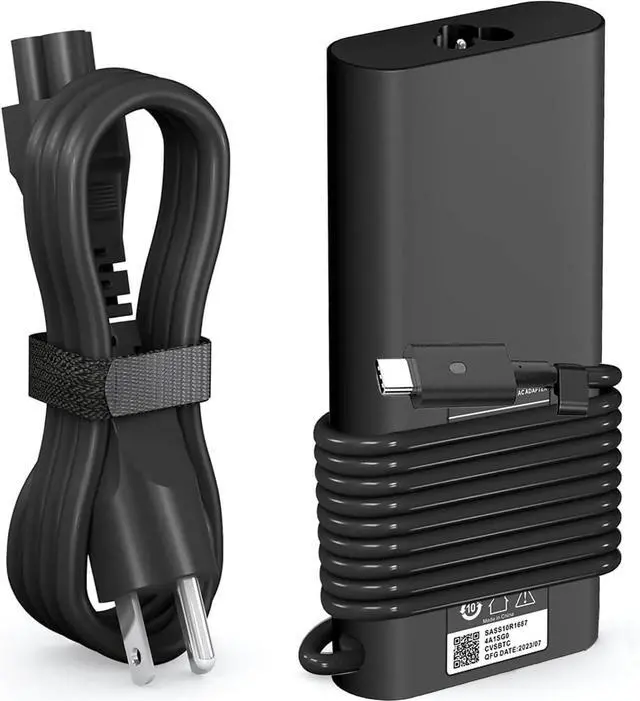 Main image of 130W USB C Laptop Charger Compatible with  Laptop Charger Type C Slim AC Power Cord - Precision 5550 5560 5570 5750 3560 XPS 15 9500 9575 XPS 17 Latitude 7410 7310 USB C