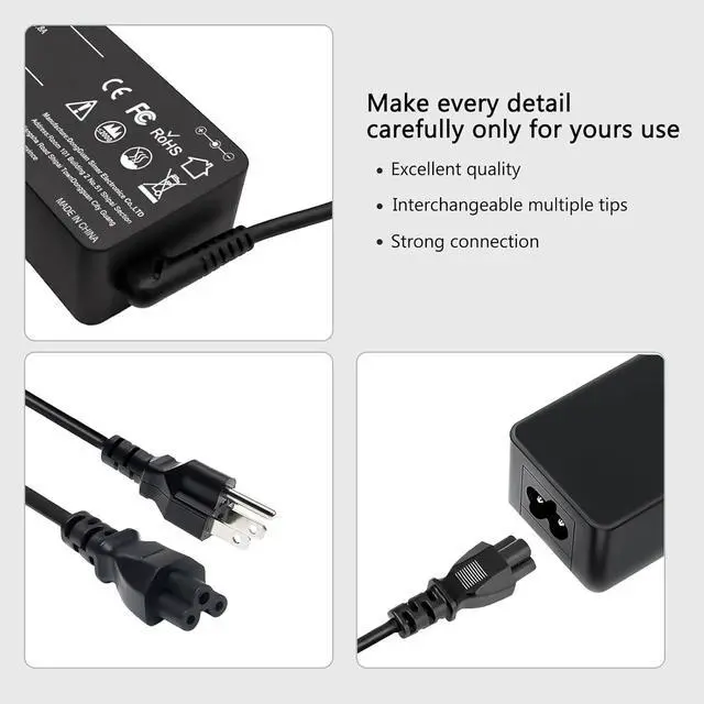 Alt view image 5 of 7 - 90W Universal AC Adapter Laptop Charger Replacement for HP Dell Len OVO Acer Asus Toshiba Sony Gate Way Notebook Ultrabook Chrome Book, Universal Laptop ChargerPower Supply Cord with 16 Tips
