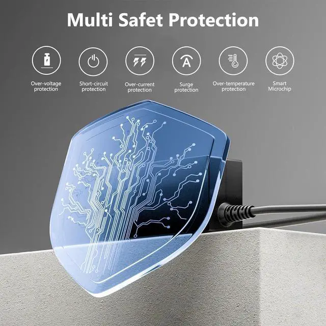 Alt view image 6 of 7 - 90W Universal AC Adapter Laptop Charger Replacement for HP Dell Len OVO Acer Asus Toshiba Sony Gate Way Notebook Ultrabook Chrome Book, Universal Laptop ChargerPower Supply Cord with 16 Tips