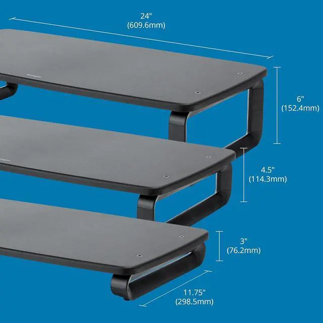 Alt view image 5 of 6 - Kensington SmartFit Extra Wide Monitor Stand (K52797WW)