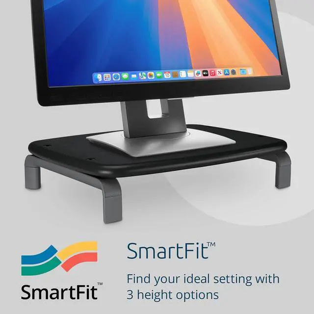 Alt view image 2 of 5 - Kensington SmartFit Monitor Stand for up to 21 screens - Gray (K60087F)
