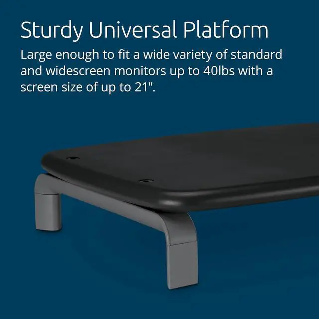 Alt view image 4 of 5 - Kensington SmartFit Monitor Stand for up to 21 screens - Gray (K60087F)