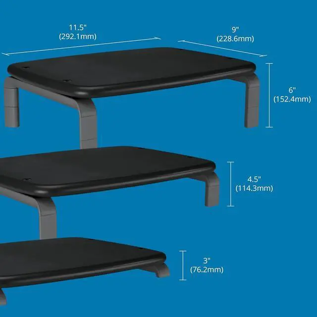 Alt view image 5 of 5 - Kensington SmartFit Monitor Stand for up to 21 screens - Gray (K60087F)