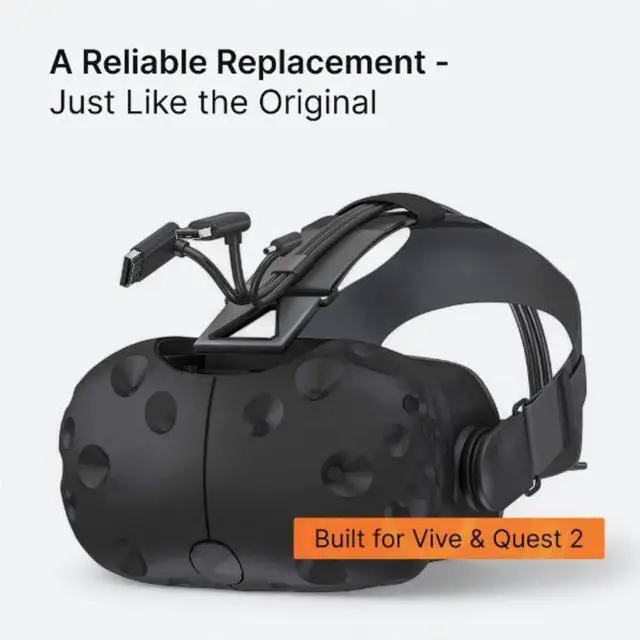 Alt view image 3 of 7 - Skywin 3-in-1 Flat HTC Vive Compatible Cable (5 Meters / 16 Feet), Replacement 3-in-1 Connection Cable for HTC Vive Headset and Linkbox (Black)