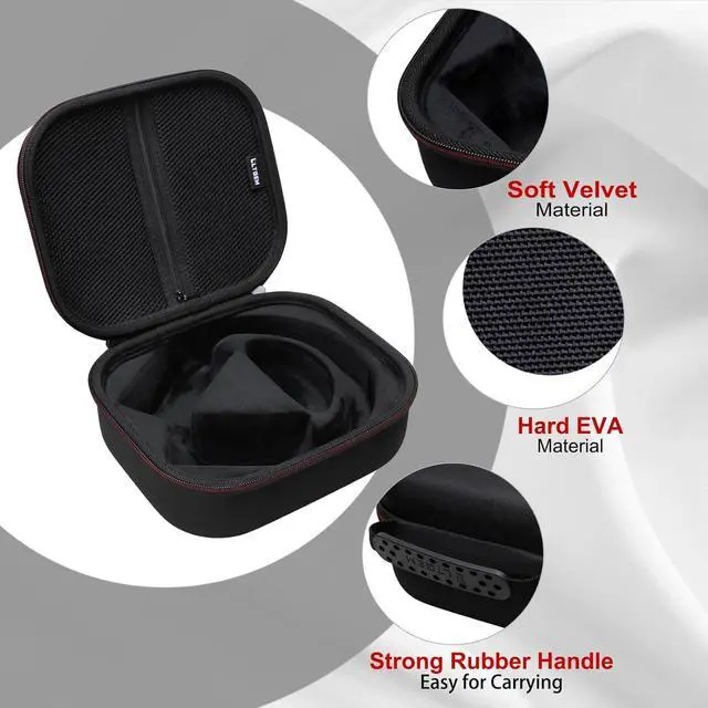 Alt view image 3 of 7 - LTGEM Case Compatible with Turtle Beach Stealth 600/700 Gen 3 & 600/700 Gen 2 MAX Wireless Gaming Headset, Black