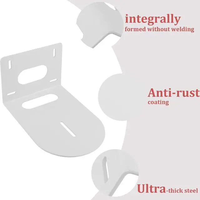 Alt view image 3 of 3 - Camera Mounting Bracket Compatible with HuddleCam, Optics, Sony, AVIPAS or Lumens Camera, Small Universal Wall Mount Bracket | White Color