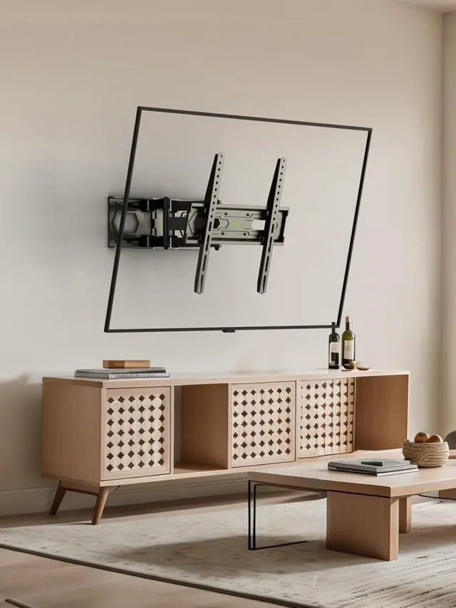 Alt view image 7 of 7 - USX MOUNT TV Wall Mount for 32-65 inch Flat Screen/LED/4K up to 110lbs, Full Motion TV Mount Bracket with Swivel & Tilt Articulating Dual Arms, Max VESA 400x400mm, Fits 12/16" Wood Studs