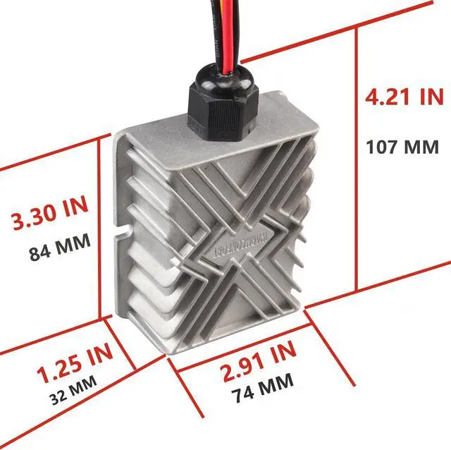 Alt view image 2 of 7 - 48V 60V 72V to 12V 20A Buck Converter 240W Step Down DC to DC Converter Transformer Reducer for Golf CART Scooters & Bicycles