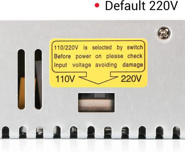 Alt view image 6 of 7 - DROK 48V Power Supply, AC 110V/220V to DC 0-48V 0-10A 480W Buck Converter, Volt Amp Adjustable Adapter Regulated 5V 12V 24V 30V 36V 48V Volt Switching Voltage LED Transformer Charger for Computer