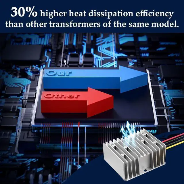 Alt view image 6 of 6 - DC 12v to 24v Converter 15A 360W, Heavy Duty Step Up Waterproof Transformer DC Power Adapter Converter for Car Truck Vehicle Boat Motor Solar System